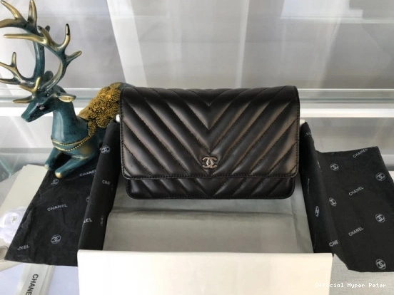 Hyper Peter  Silver CHANEL Bag Hardware Gold With Lambskin  Flap 0727